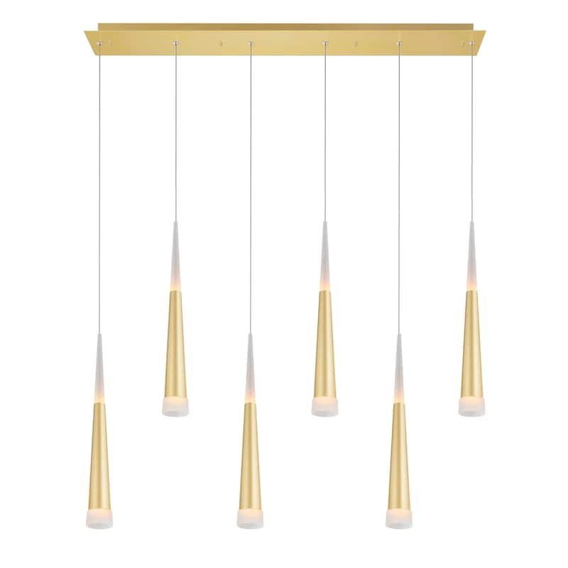 Andes LED Pool Table Light With Satin Gold Finish - Satin Gold
