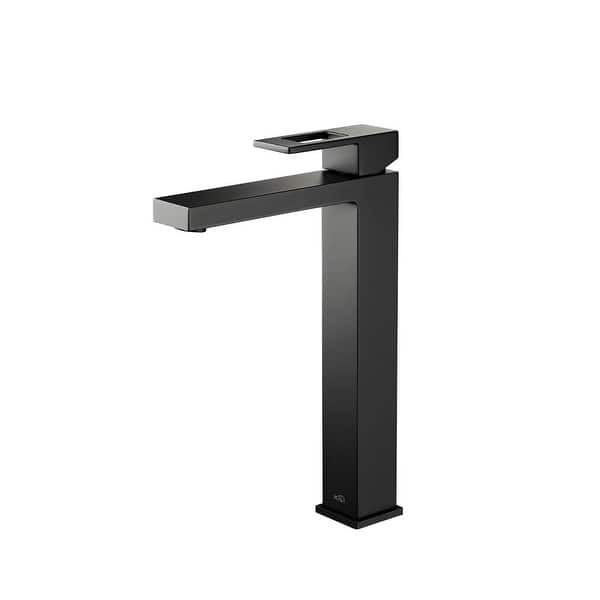 slide 2 of 27, Lead Free Solid Brass Single Handle Bathroom Vanity Sink Faucet with Water Hose Matte Black
