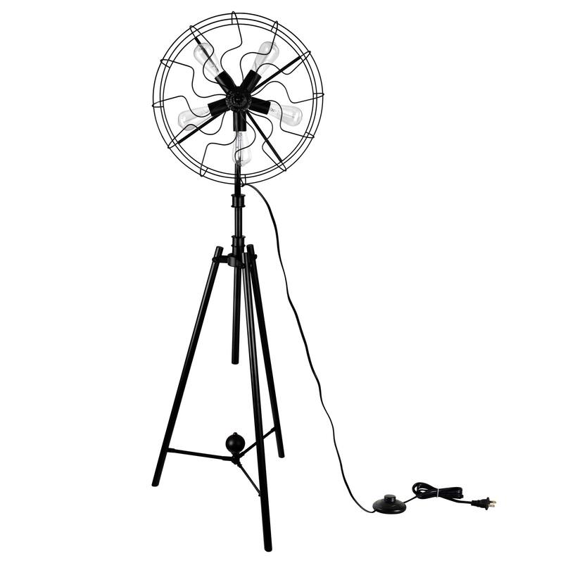 Pamela 5 Light Floor Lamp With Black Finish