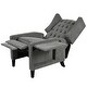 preview thumbnail 49 of 54, Manual Adjustable WingBack Recliner Chair, with Foldable Side Table, USB Charging Ports, PushBack Reclining Chairs