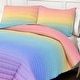 preview thumbnail 5 of 7, Lush Decor Rainbow Ombre Quilt Set