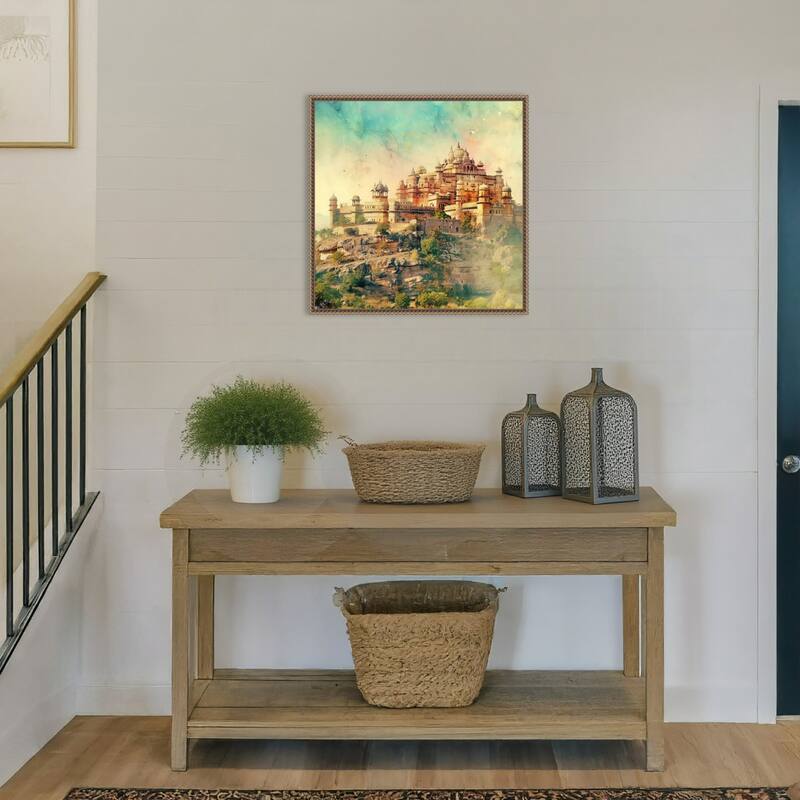 The Grand Fort I by Tradelink inhouse artist Framed Canvas Wall Art Print