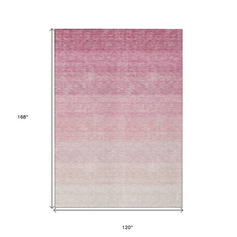 HomeRoots Ombre Transitional Rectangle Outdoor Rug