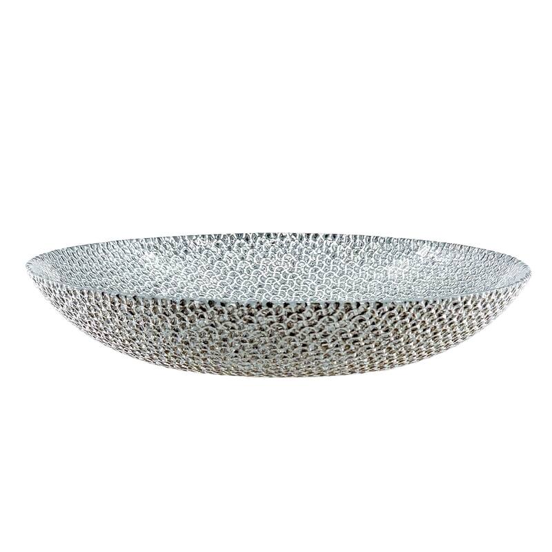 Stylish Glass Soup Plates with Pebble Design Perfect for Serving Soup Salads or Pasta