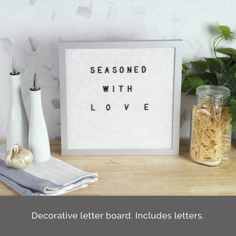 Melannco MDF White Letter Board, 14 Inch