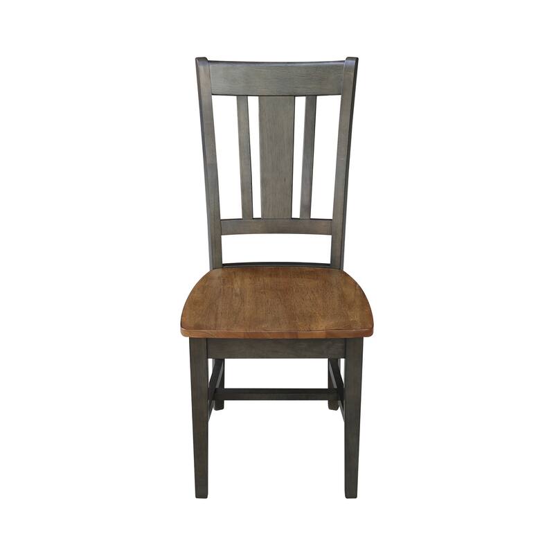 International Concepts Solid Wood San Remo Splatback Chairs - Set of 2