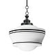 preview thumbnail 1 of 4, Maxim 21533WT Eureka 16" Wide 1 Light Pendant Black