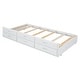 preview thumbnail 11 of 16, Twin Size Wooden Bed with Storage Headboard Featuring Built-In Outlets, Extendable Frame with Pull-Out Twin Trundle