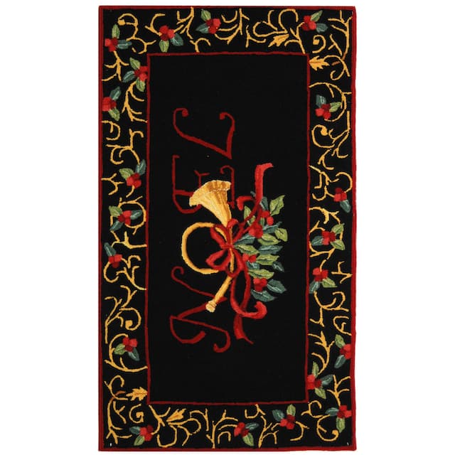 SAFAVIEH Handmade Chelsea Imani Holiday Noel Wool Rug - 2'9" x 4'9"