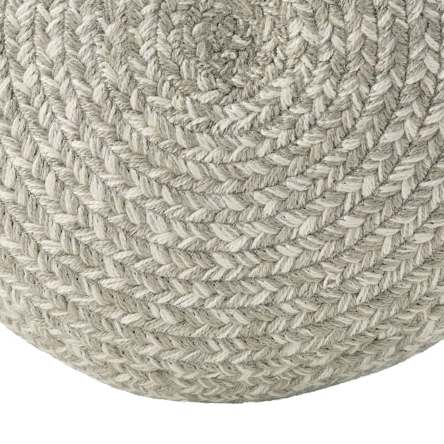 Santa Rosa Woven Jute-look Indoor/ Outdoor Solid Pouf - 18"X18"X12"