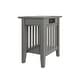 preview thumbnail 2 of 9, AFI Mission Chair Side Table with Charging Station