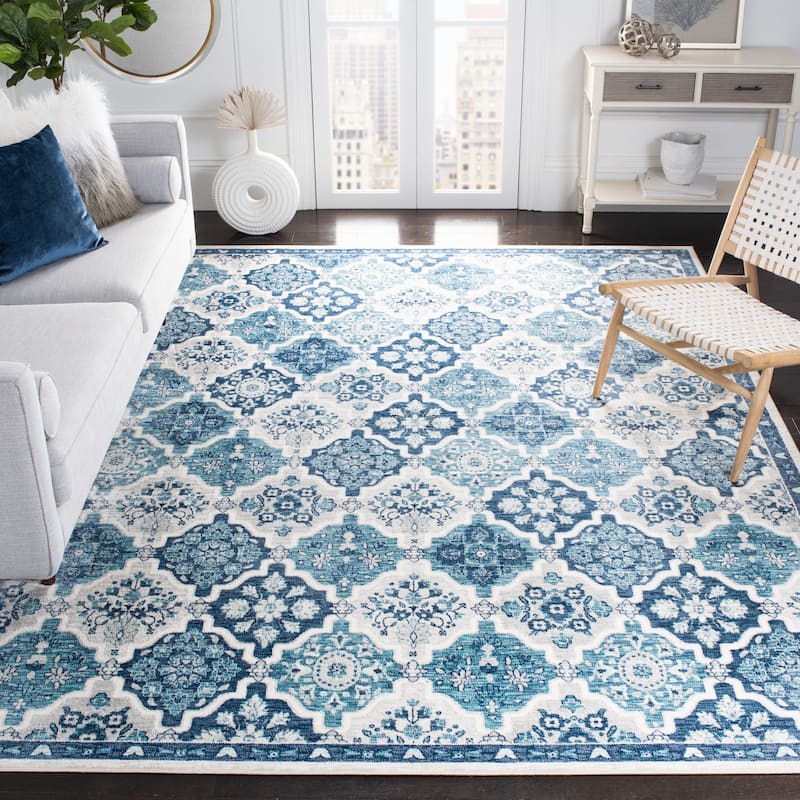 SAFAVIEH Brentwood Ruzhdie Traditional Oriental Rug - 8' x 10' - Navy/Grey