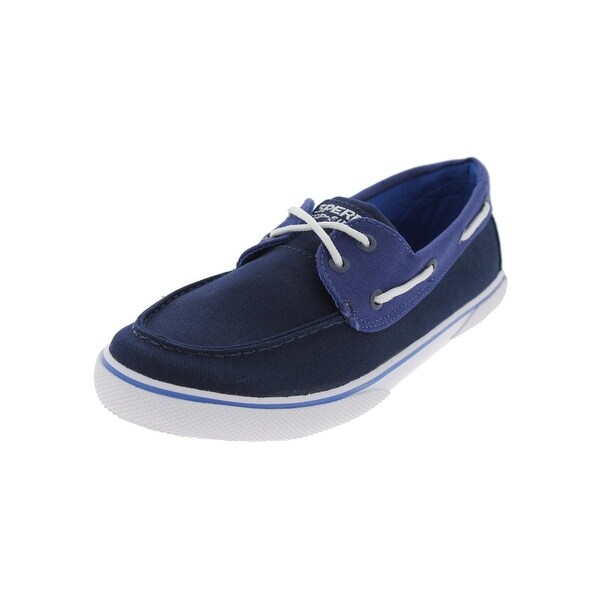 boys canvas boat shoes