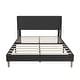 preview thumbnail 92 of 145, Alazyhome Upholstered Platform Bed Frame