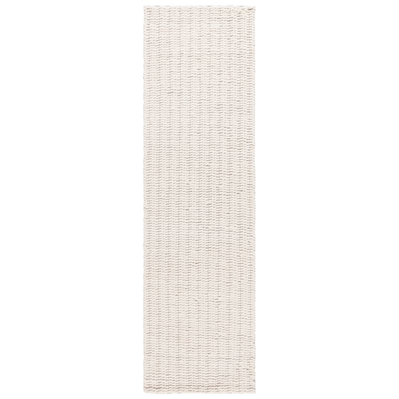SAFAVIEH Hand-Loomed Natura Zveta Transitional Wool Rug - 2'3" x 8' Runner - Ivory