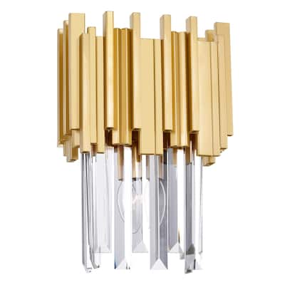 Deco 1 Light Wall Light With Medallion Gold Finish - Medallion Gold