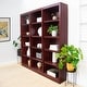 preview thumbnail 7 of 17, Concepts in Wood Triple Wide Wood Bookcase, 15 Shelf, 72 inch Tall
