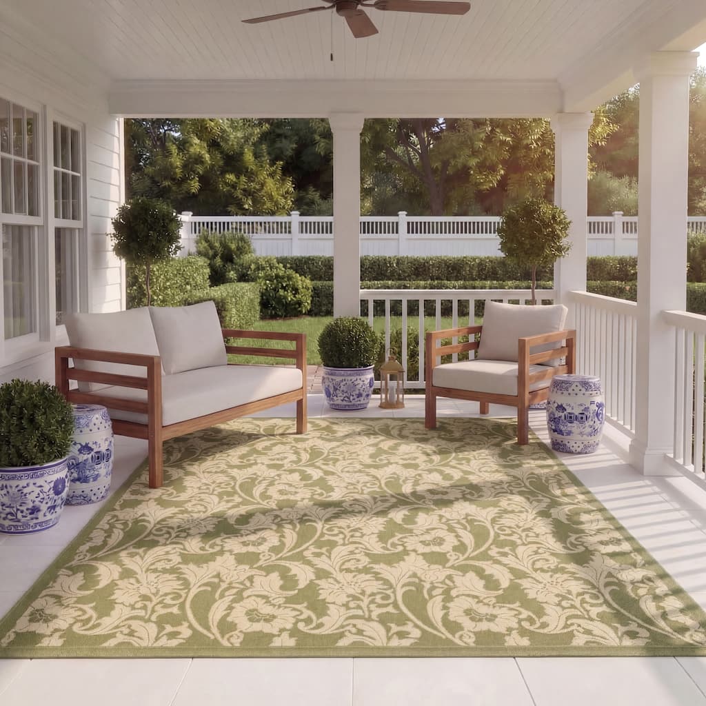 SAFAVIEH Courtyard Nedda Indoor/ Outdoor Waterproof Patio Backyard Rug