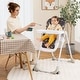 preview thumbnail 2 of 7, Baby High Chair w/ 7 Height & 3 Footrest Adjustable Cup holder 2