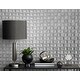preview thumbnail 2 of 2, Fine Decor Romero Grey 3D Geometric Wallpaper