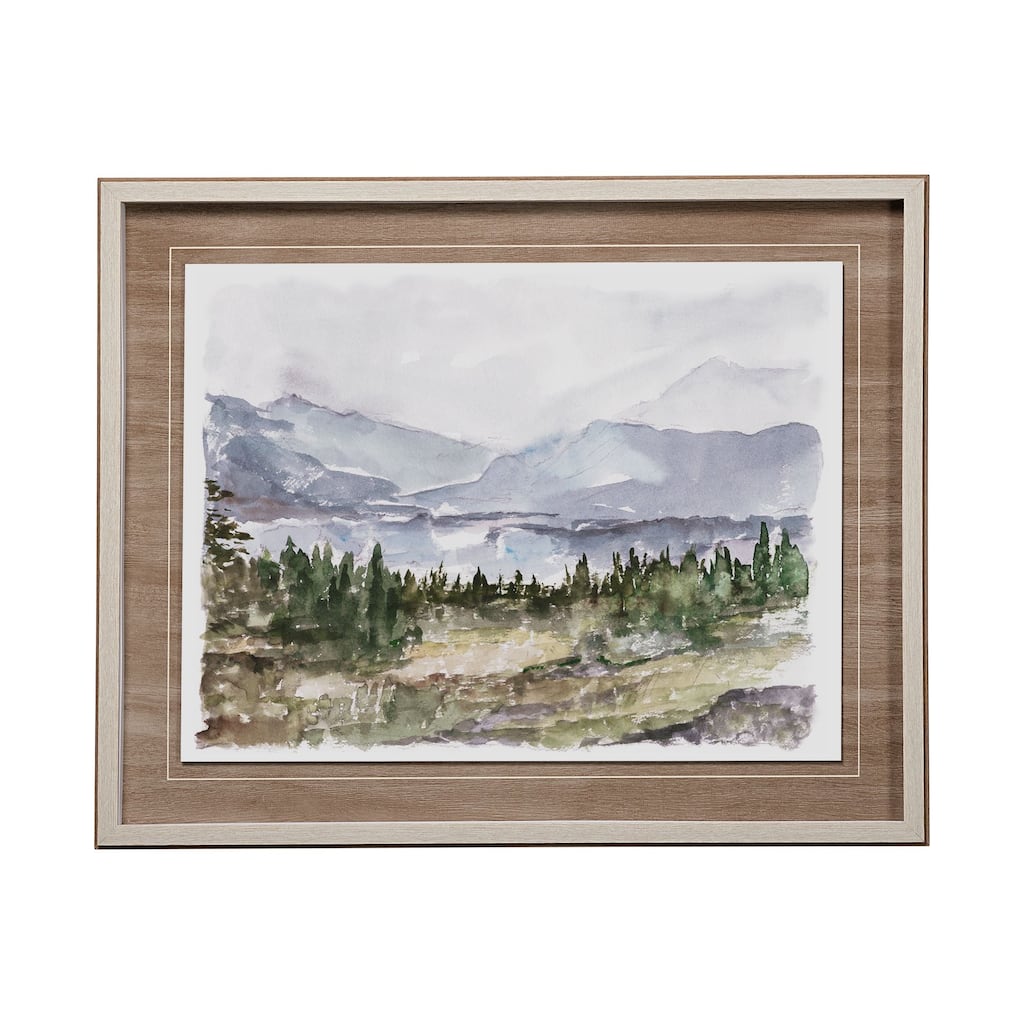 Overcast Reservoir II Framed Art Print