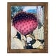 preview thumbnail 72 of 138, Pink Yellow Cactus III -Framed Print w/glass-Cherry Red 9x11 - Walnut