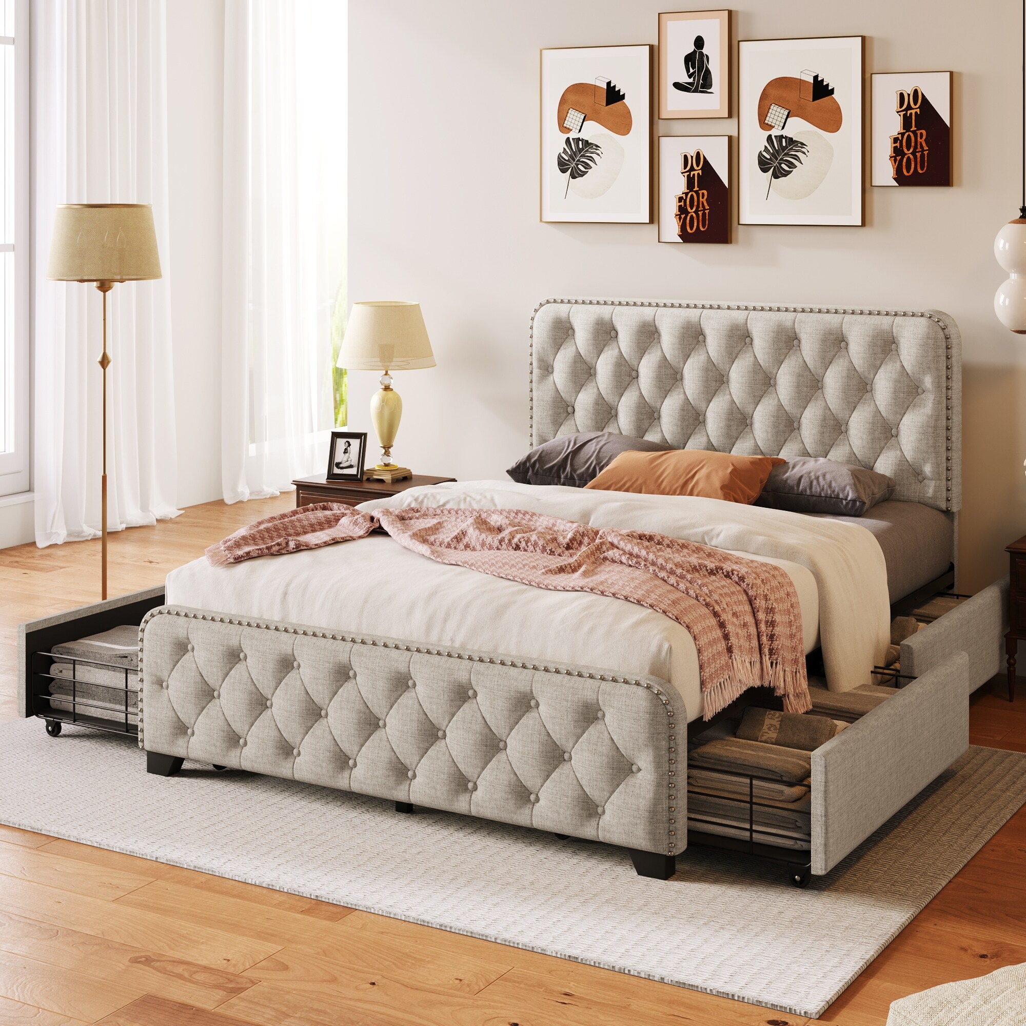 Full size head and footboard hot sale