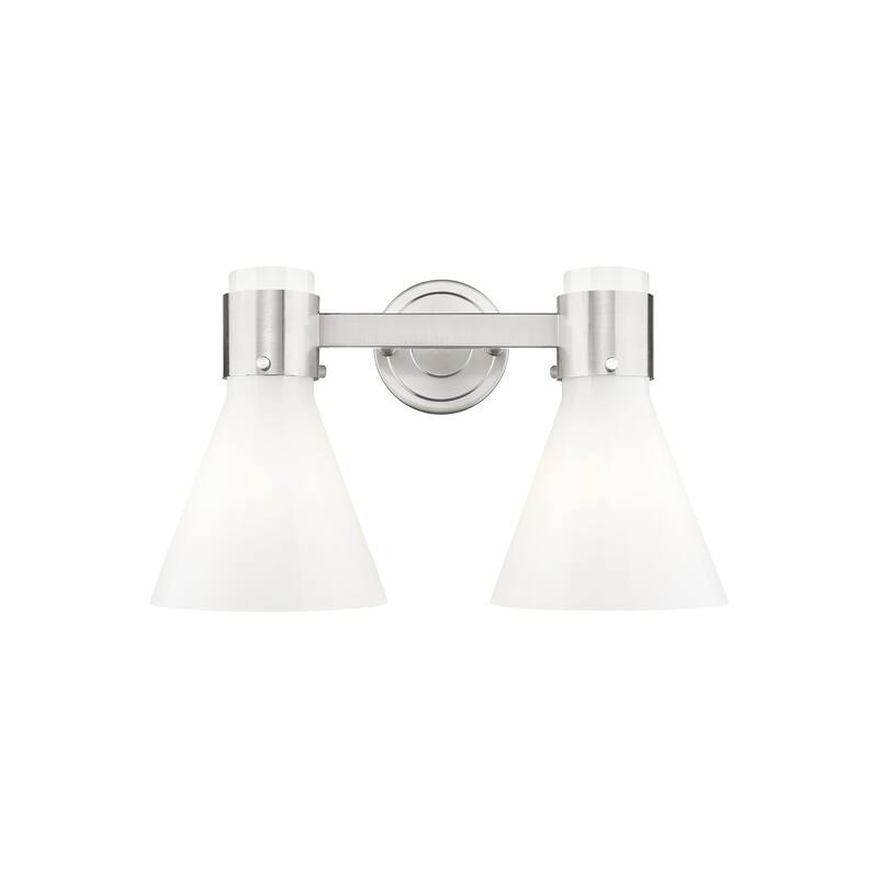 Innovations Lighting Downtown Urban - Lawton Cone - 2 Light 16" Wall-Mounted Bath Vanity Light