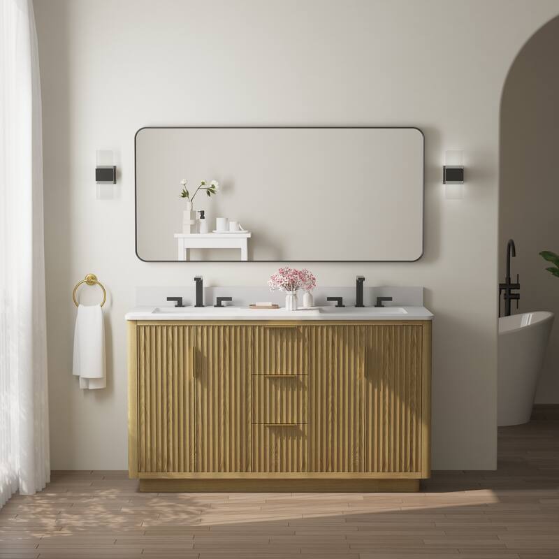 Modern Bathroom Rectangular Wall Mounted Anodized Aluminum Framed Vanity Mirror