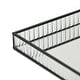 preview thumbnail 7 of 14, Veldra Black Rectangular Fluted Glass Tray