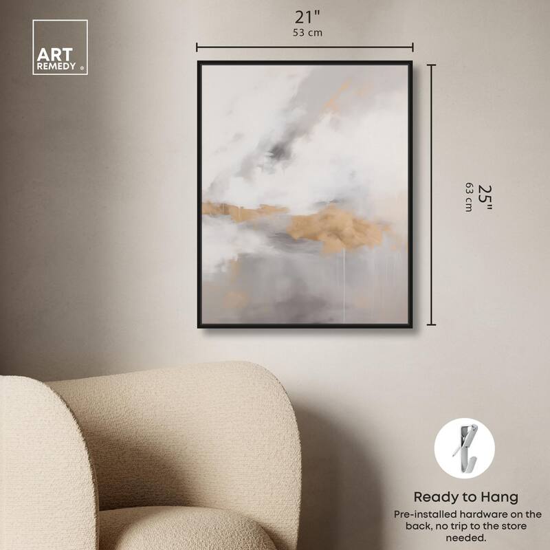 Fleeting Gold II Canvas by Art Remedy