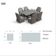 preview thumbnail 21 of 23, Abrihome 7-piece Outdoor Wicker Dining Table Set with 6 Eton Chairs