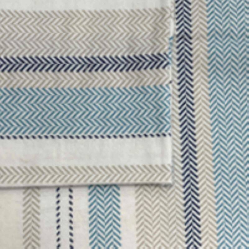 Avanti Linens Pajama Stripe Flannel Twin Sheet Set
