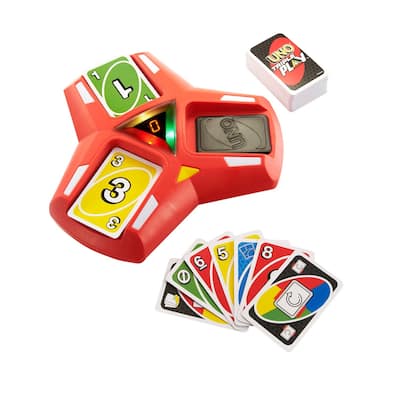 Mattel UNO Triple Play Card Game - White