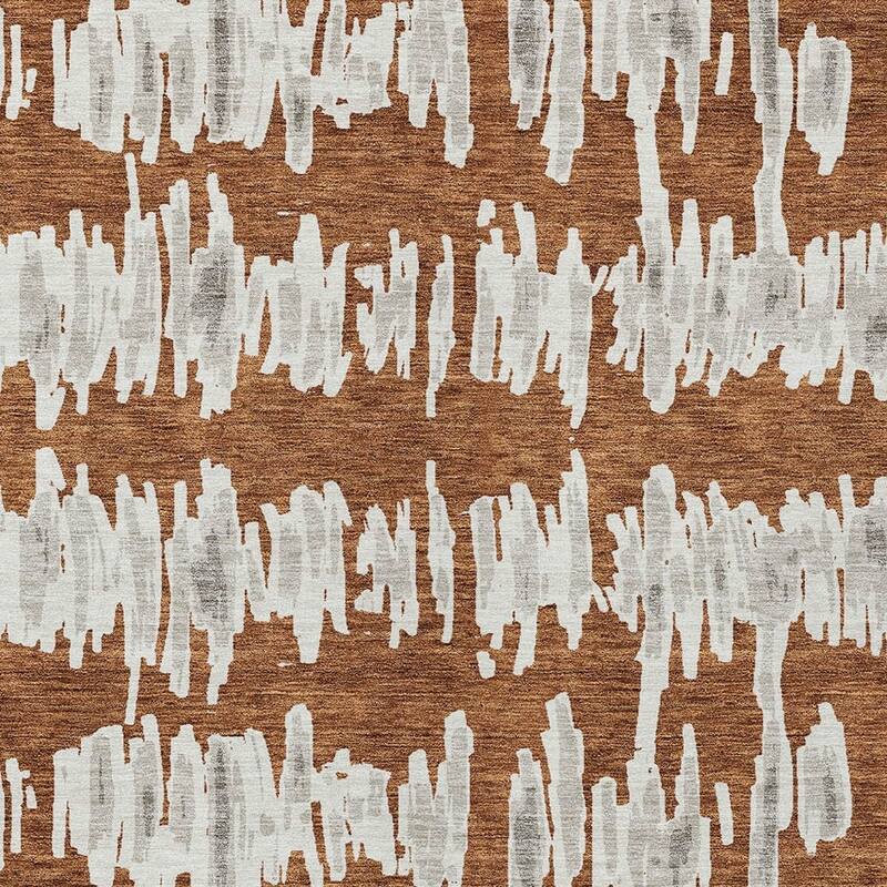 HomeRoots Striped Transitional Rectangle Outdoor Rug