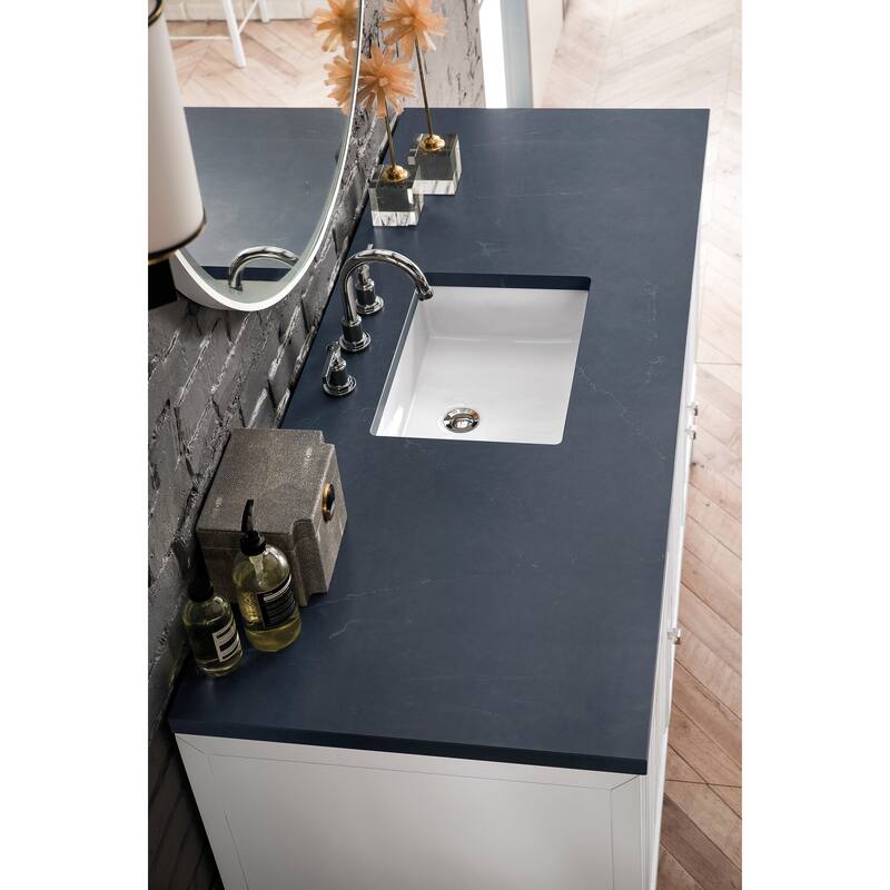 James Martin Vanities Athens 60" Single Vanity Cabinet, Glossy White