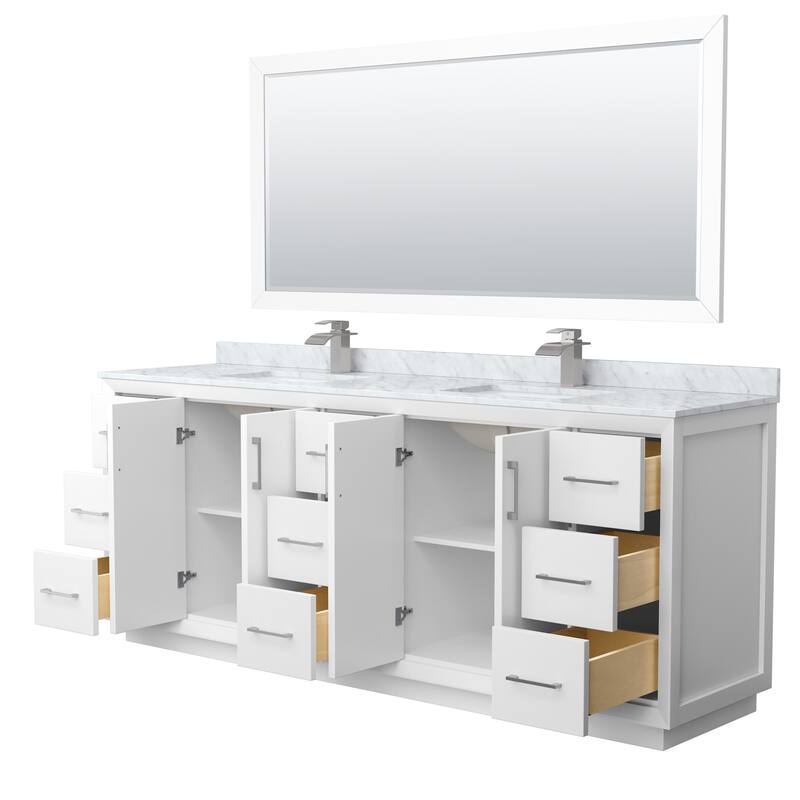 Wyndham Collection WCF414184D-NAT-UNSM70 Strada 84" Free Standing