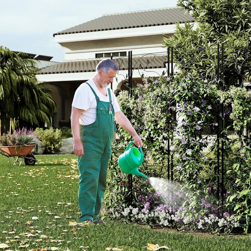 4 Pack Fence Panel, Rustproof Outdoor Barrier for Yard, Patio, Trellis & Plant Support