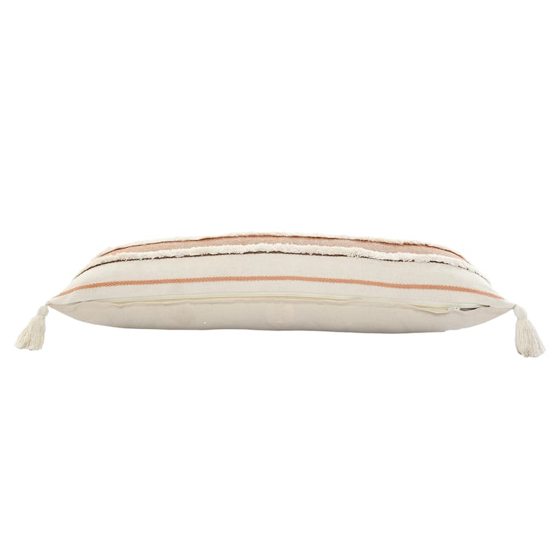 Sevita Sacral Earth Quarry Striped Throw Pillow