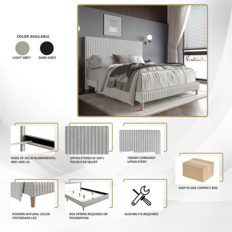 CraftPorch Minimalist 4-Pieces Bedroom Set