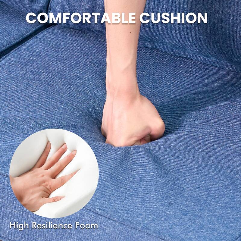 XIZZI Patio Wicker Loveseat with Cushions Outdoor 2-Seater Sofa for Patio, Deck, or Backyard