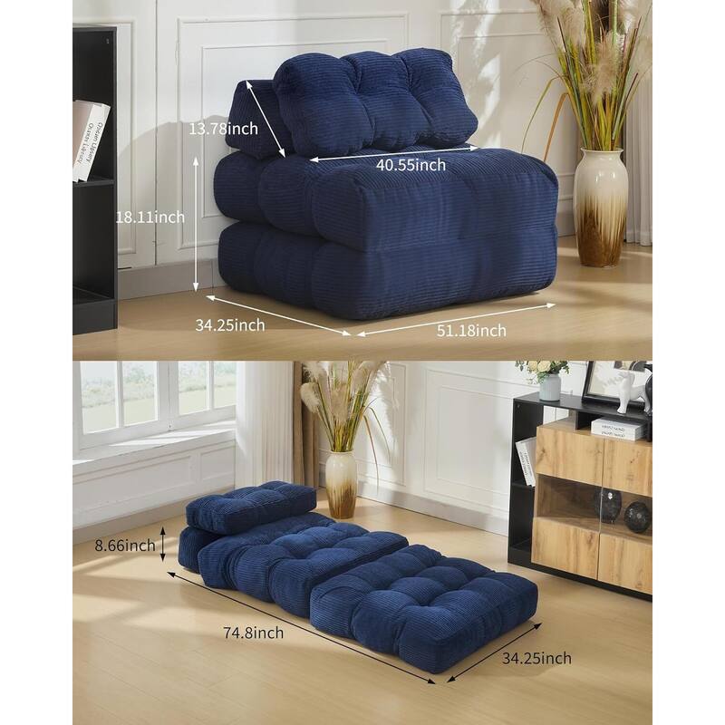 Folding Sofa Bed, Sleeper Chair, with Pillow