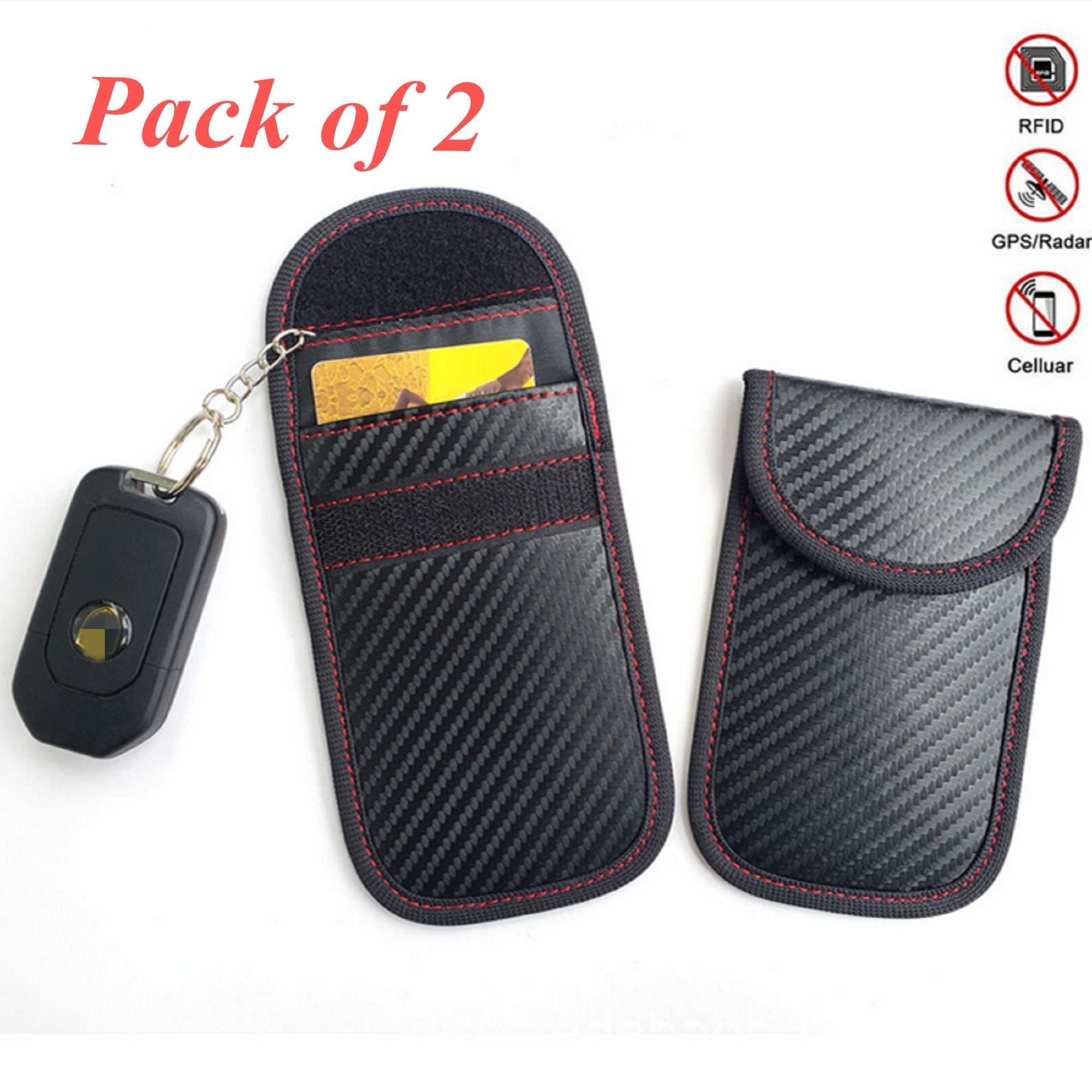 Auto Key Signal Blocker Case Faraday Cage Fob Pouch Keyless RFID Blocking Bag