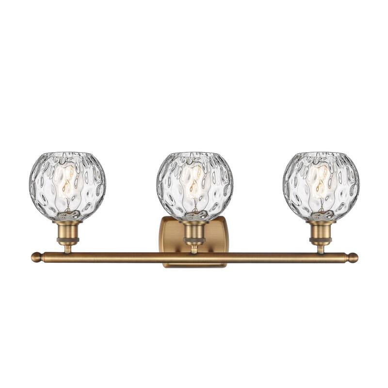 Innovations Lighting Athens Water Glass 3 Light 26" Bath Vanity Light - 6" Shade