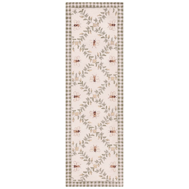 SAFAVIEH Handmade Chelsea Aubree French Country Trellis Wool Rug