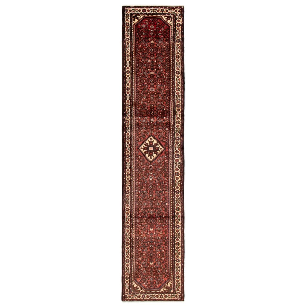 ECARPETGALLERY Hand-knotted Andelz Copper Wool Rug - 2'6 x 12'5