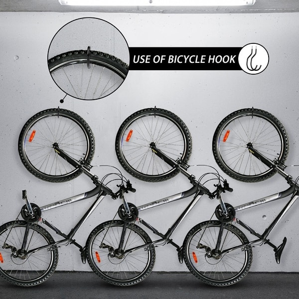 Shop Odoland Bike Hanger And 2 Pack Bike Hooks Heavy Duty Bicycle