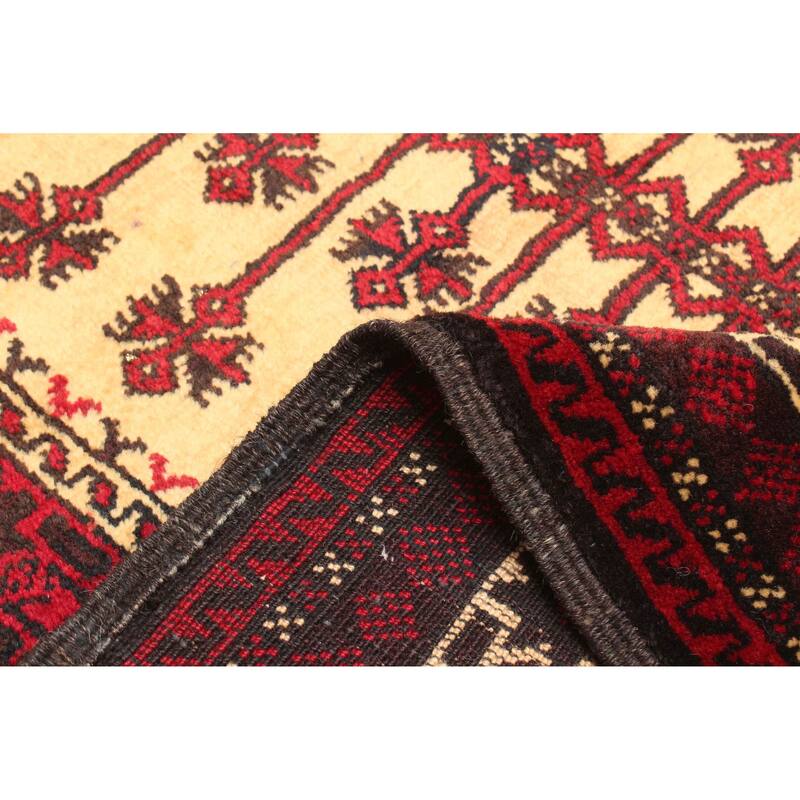 ECARPETGALLERY Hand-knotted Teimani Beige Wool Rug - 3'3 x 4'11