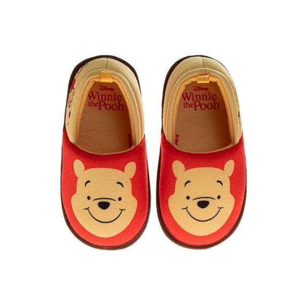 slide 2 of 4, Disney Winnie the Pooh Slippers for Kids 11/12 - Yellow/Red