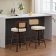 preview thumbnail 40 of 84, PU Leather Counter Height Bar Stools Set of 3/2